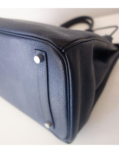 sac Hermès Birkin 35 bleu abysse