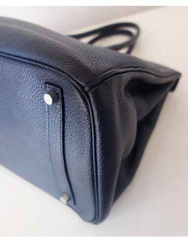 sac Hermès Birkin 35 bleu abysse