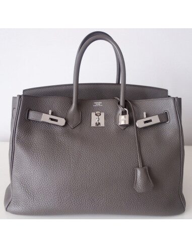 Sac Hermès Birkin 35 étain