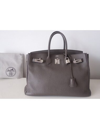 Sac Hermès Birkin 35 étain