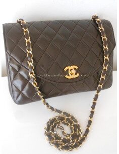 SAC CHANEL TIMELESS MARRON VINTAGE