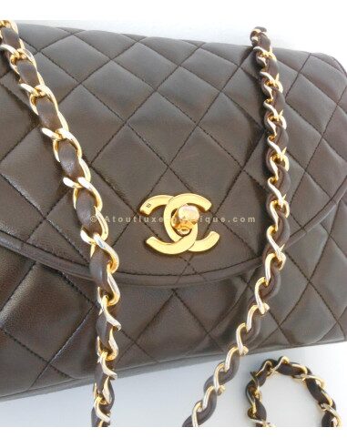 SAC CHANEL TIMELESS MARRON VINTAGE