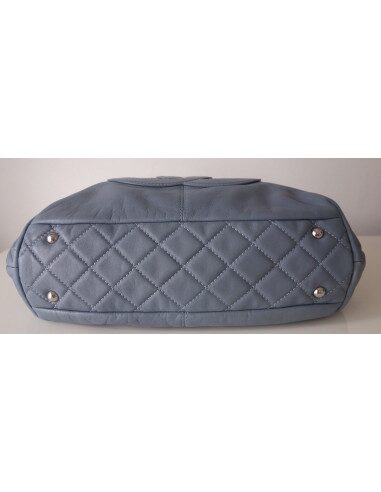 Sac Chanel shopping bleu jean