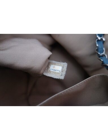 Sac Chanel shopping bleu jean