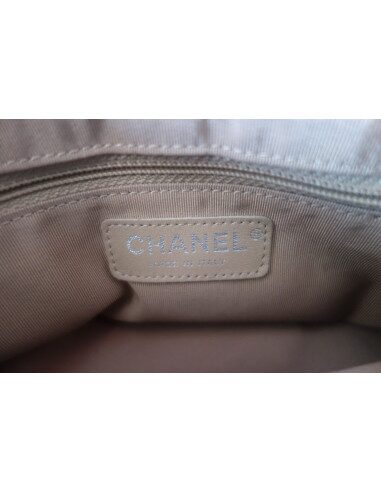 Sac Chanel shopping bleu jean