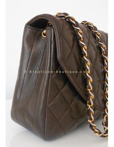 SAC CHANEL TIMELESS MARRON VINTAGE