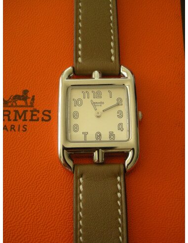 MONTRE HERMES CAPE COD DOUBLE TOUR ETOUPE PM