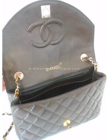 SAC CHANEL TIMELESS MARRON VINTAGE