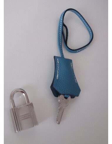 Sac Hermes Birkin 35 bleu jean