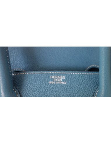 Sac Hermes Birkin 35 bleu jean