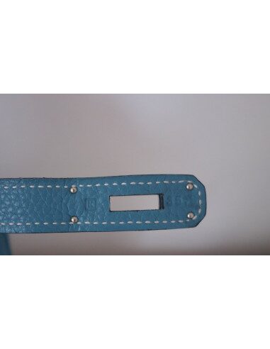 Sac Hermes Birkin 35 bleu jean