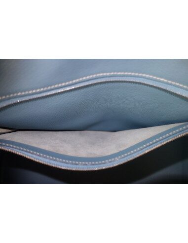 Sac Hermes Birkin 35 bleu jean