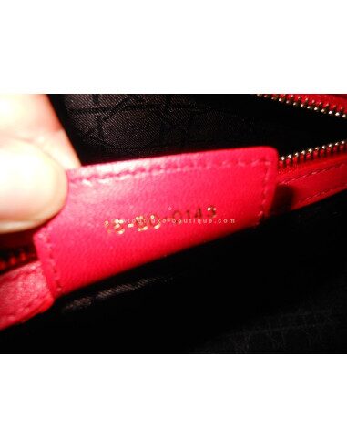 SAC LADY DIOR ROUGE GRAND MODELE
