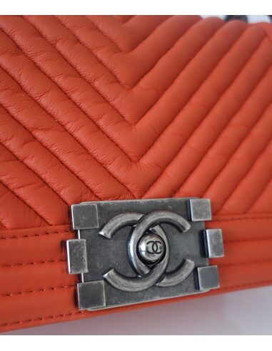 Sac Chanel Boy orange
