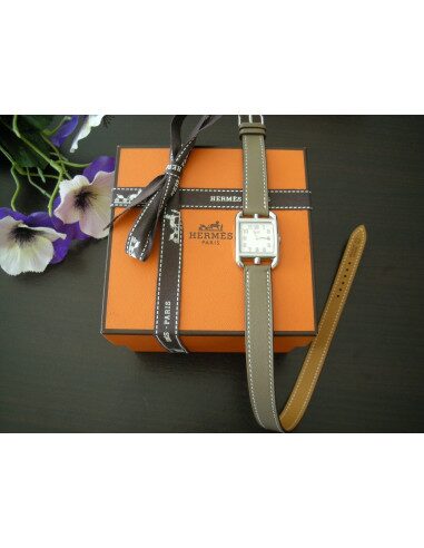 MONTRE HERMES CAPE COD DOUBLE TOUR ETOUPE PM