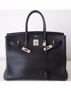 Sac Hermes Birkin 35 noir 2