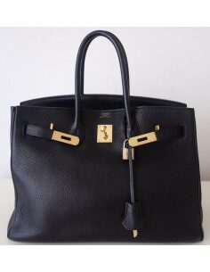 Sac Hermes Birkin 35 noir 2