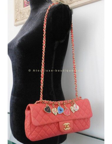 SAC CHANEL SAINT VALENTIN CORAIL