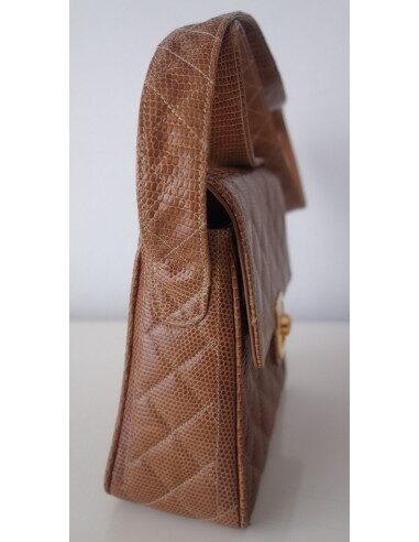 Sac Chanel vintage lézard