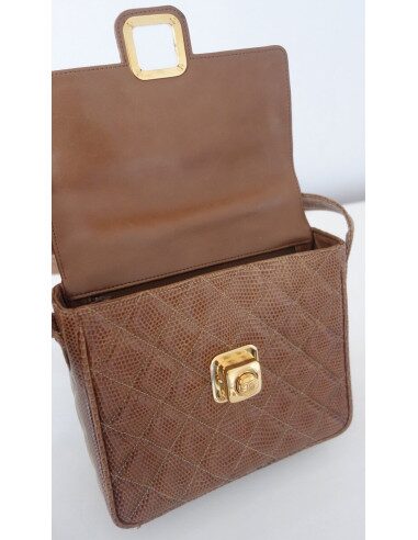 Sac Chanel vintage lézard
