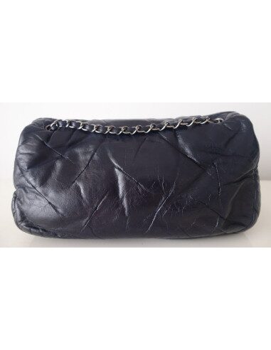 Sac Chanel à rabat bleu