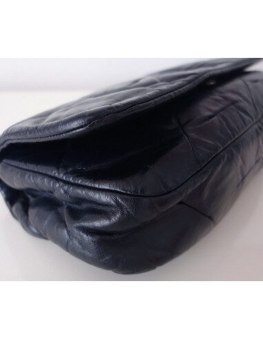 Sac Chanel à rabat bleu