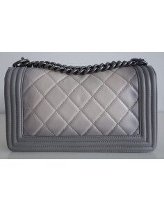 Sac Chanel Boy gris 2