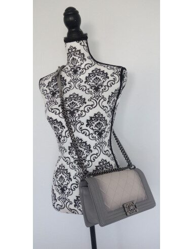 Sac Chanel Boy gris