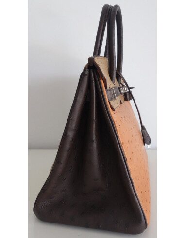Sac Hermes Birkin 35 autruche