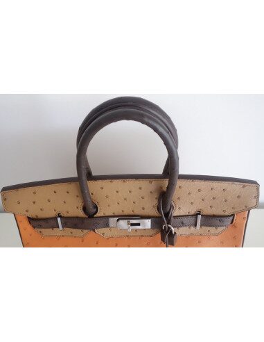 Sac Hermes Birkin 35 autruche