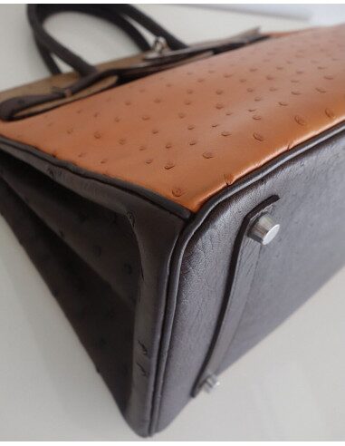 Sac Hermes Birkin 35 autruche