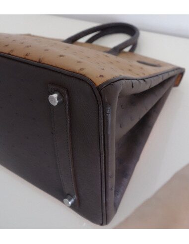 Sac Hermes Birkin 35 autruche