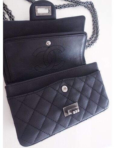 sac Chanel 2.55 noir mat