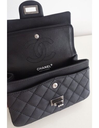 sac Chanel 2.55 noir mat