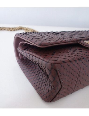 SAC CHANEL 2.55 PYTHON