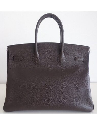 Sac Hermes Birkin 35 Epsom marron