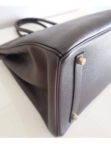 Sac Hermes Birkin 35 Epsom marron