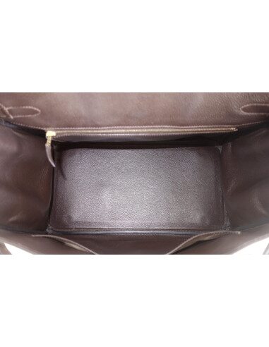 Sac Hermes Birkin 35 Epsom marron