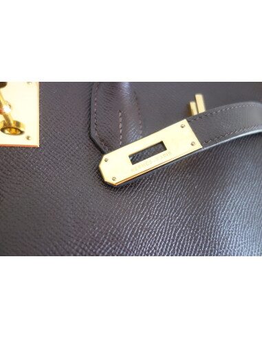 Sac Hermes Birkin 35 Epsom marron