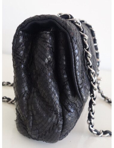 Sac Chanel Classique python noir