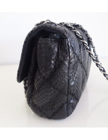 Sac Chanel Classique python noir