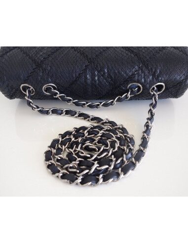 Sac Chanel Classique python noir