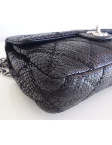Sac Chanel Classique python noir