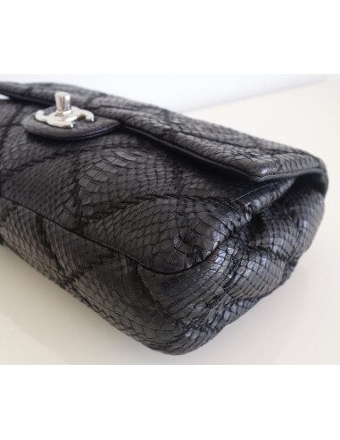 Sac Chanel Classique python noir
