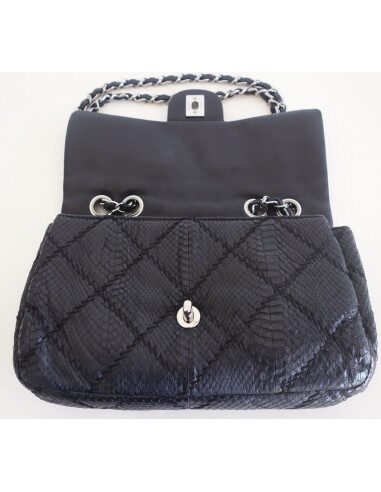 Sac Chanel Classique python noir