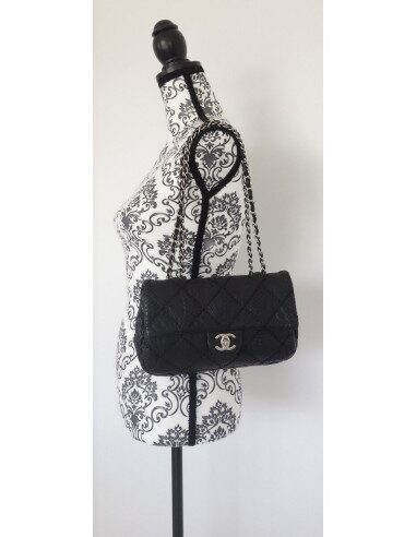 Sac Chanel Classique python noir
