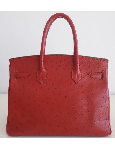 Sac Hermes Birkin 30 autruche