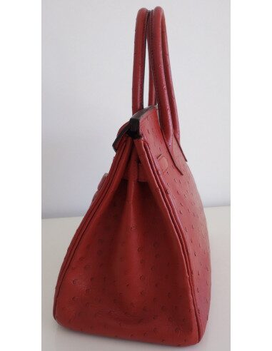 Sac Hermes Birkin 30 autruche