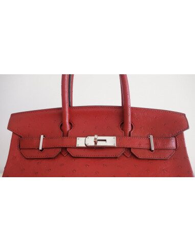 Sac Hermes Birkin 30 autruche