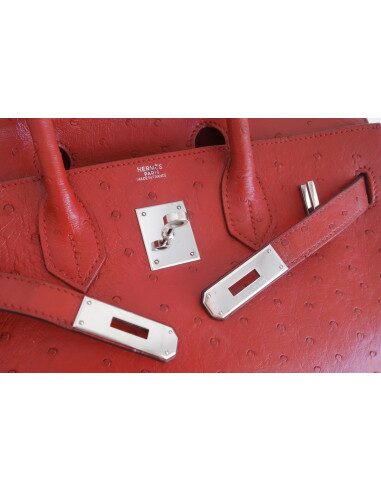 Sac Hermes Birkin 30 autruche
